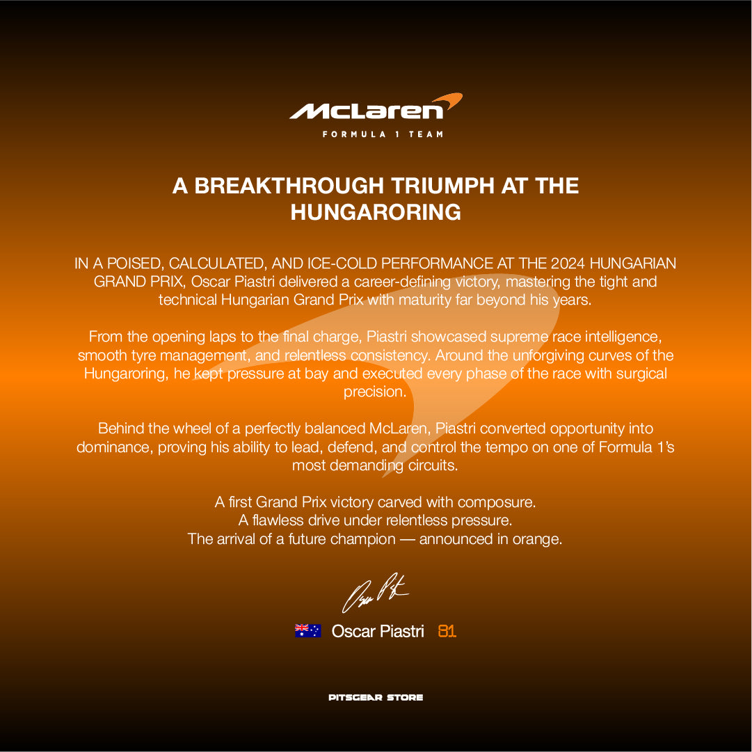 McLaren F1 Team (MCL38) Oscar Piastri Hungarian Grand Prix 2024 — Limited Edition Breakthrough Collectible