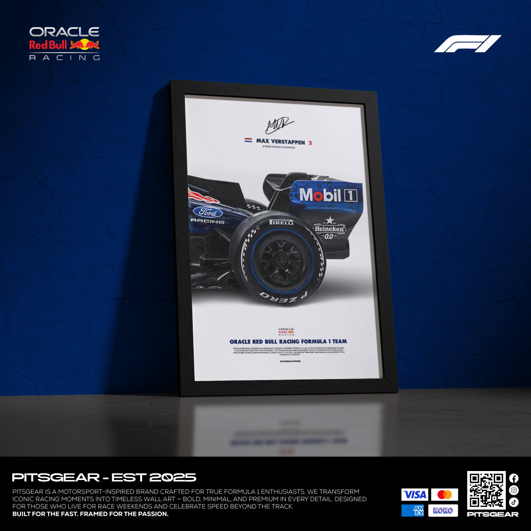 Oracle Red Bull Racing F1 Team (RB22) × Max Verstappen - Wall Artwork 2026