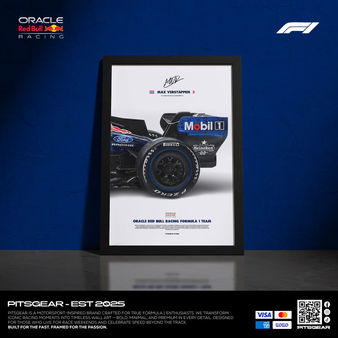 Oracle Red Bull Racing F1 Team (RB22) × Max Verstappen - Wall Artwork 2026
