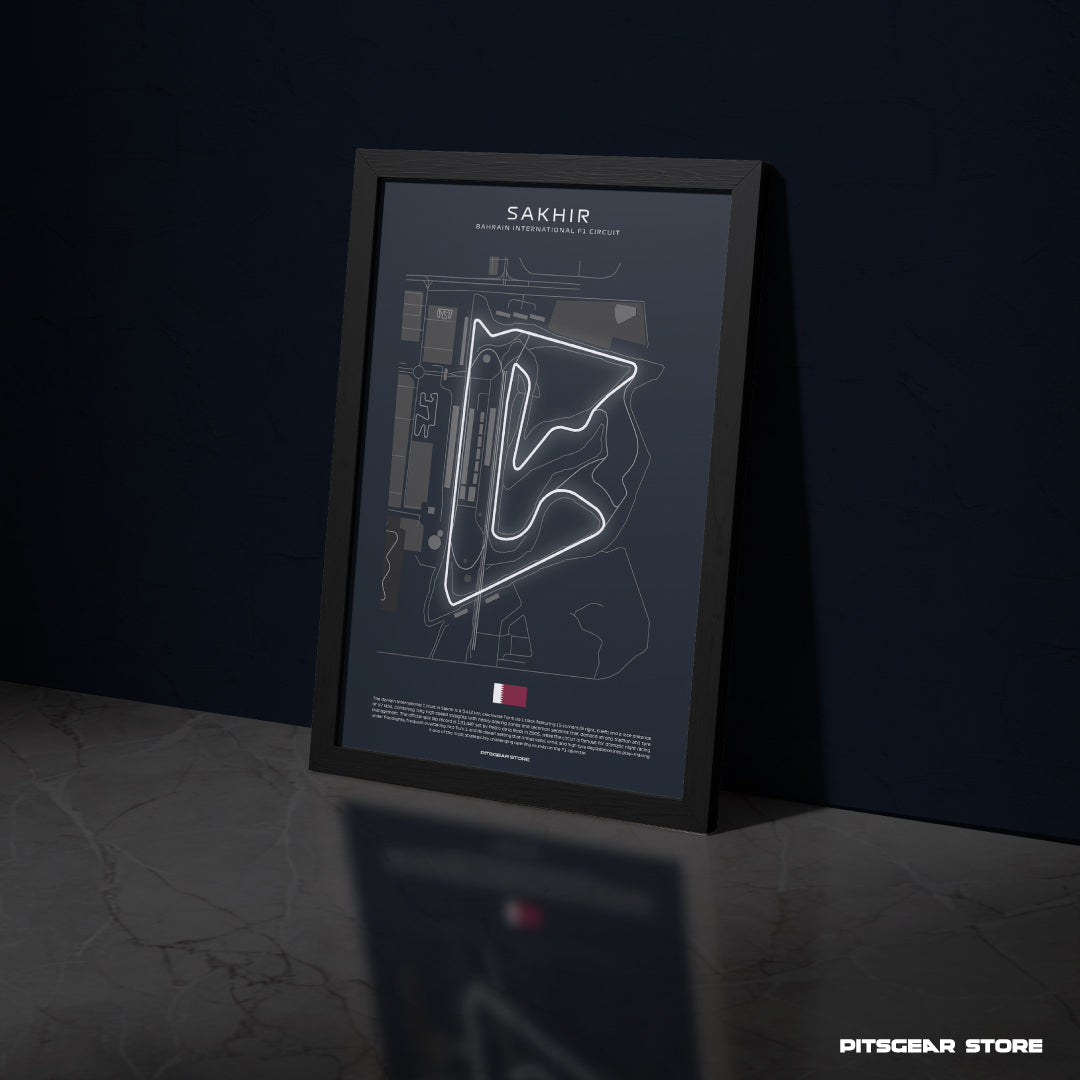 Bahrain - Sakhir International F1 Circuit Wall Poster