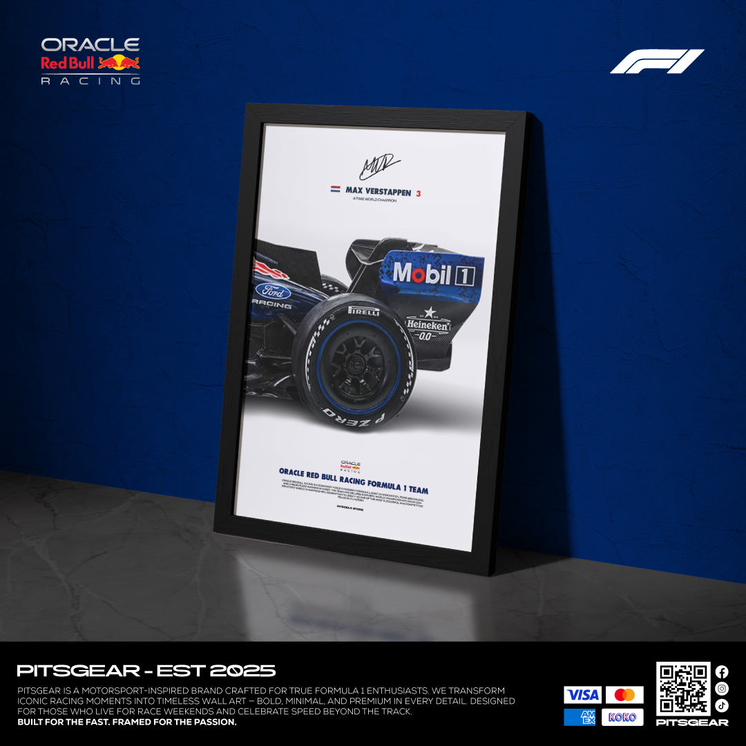 Oracle Red Bull Racing F1 Team (RB22) × Max Verstappen - Wall Artwork 2026