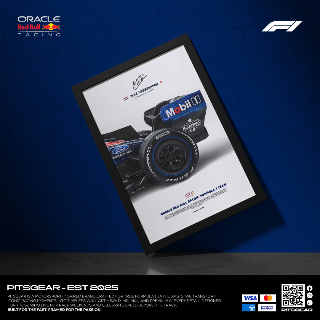 Oracle Red Bull Racing F1 Team (RB22) × Max Verstappen - Wall Artwork 2026