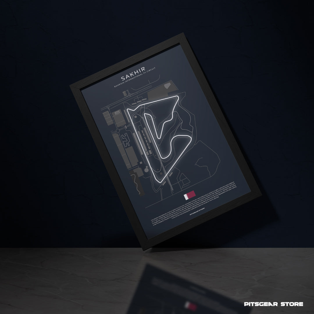 Bahrain - Sakhir International F1 Circuit Wall Poster
