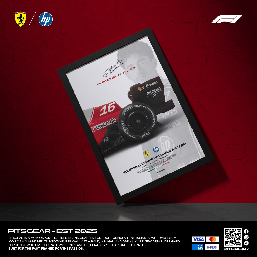 Scuderia Ferrari HP F1 Team (SF26) × Charles Leclerc 16 - Wall Artwork 2026