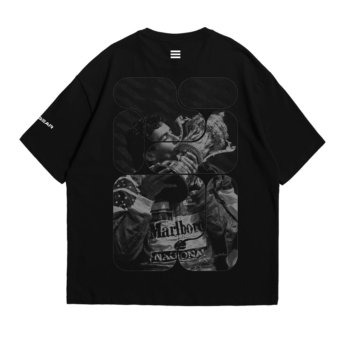 Ayrton Senna Tribute Oversized Fan T-Shirt (Formula 1 Legend)