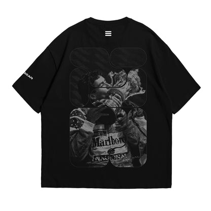 Ayrton Senna Tribute Oversized Fan T-Shirt (Formula 1 Legend)