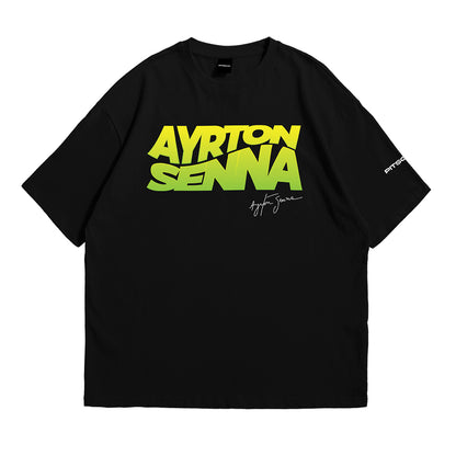 Ayrton Senna Tribute Oversized Fan T-Shirt (Formula 1 Legend)