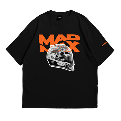 Max Verstappen (3) "Mad Max" Inspired Oversized Fan T-Shirt (Oracle Red Bull Racing Formula 1 Team)
