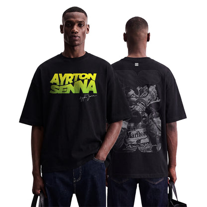 Ayrton Senna Tribute Oversized Fan T-Shirt (Formula 1 Legend)
