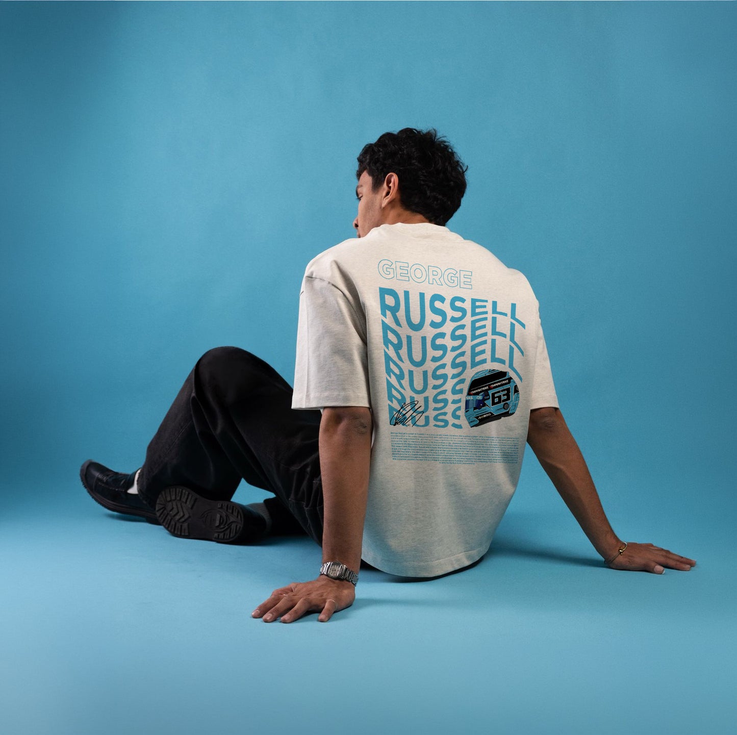 George Russell (63) Inspired Oversized Fan T-Shirt (Mercedes AMG Petronas F1 Team)