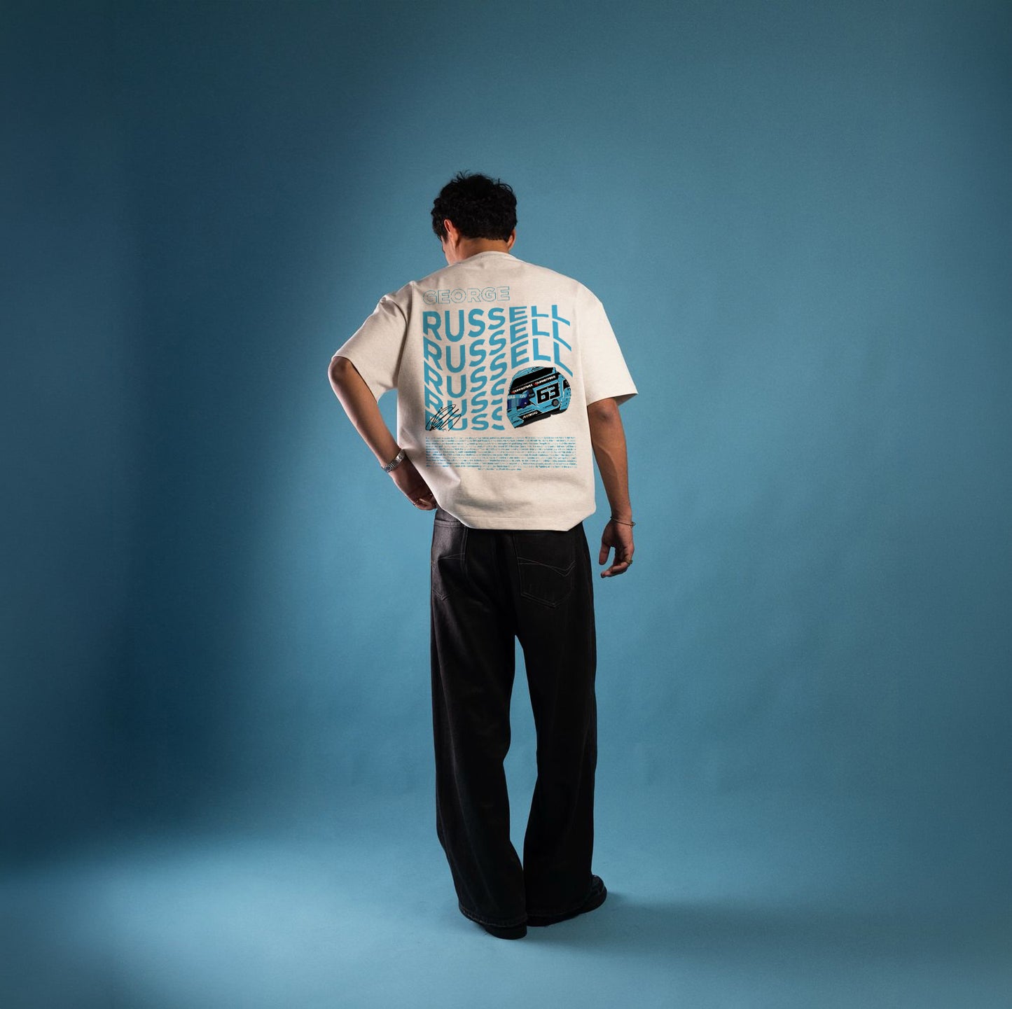 George Russell (63) Inspired Oversized Fan T-Shirt (Mercedes AMG Petronas F1 Team)