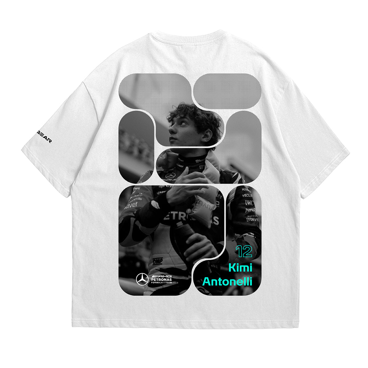 Kimi Antonelli (12) Inspired Oversized Fan T-Shirt (Mercedes AMG Petronas F1 Team)