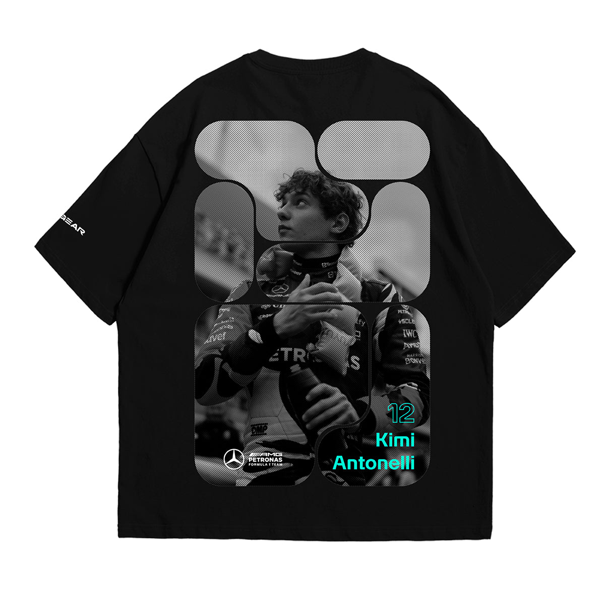 Kimi Antonelli (12) Inspired Oversized Fan T-Shirt (Mercedes AMG Petronas F1 Team)