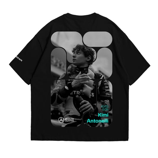 Kimi Antonelli (12) Inspired Oversized Fan T-Shirt (Mercedes AMG Petronas F1 Team)