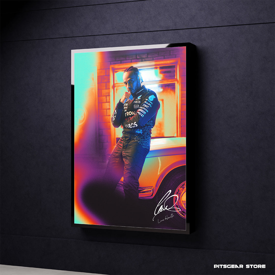 The Heart of the Silver Arrows Era — Lewis Hamilton Tribute Poster