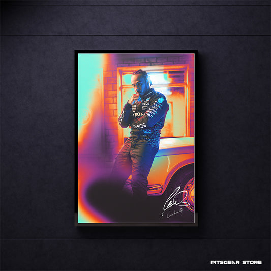 The Heart of the Silver Arrows Era — Lewis Hamilton Tribute Poster