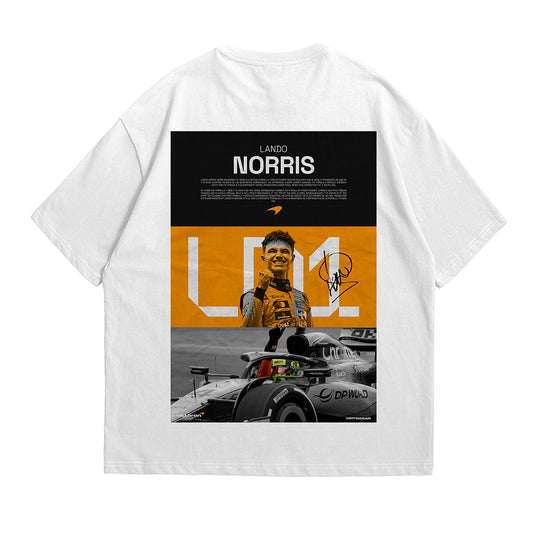 Lando Norris 1 Inspired Oversized Fan T-Shirt (McLaren F1 Team)