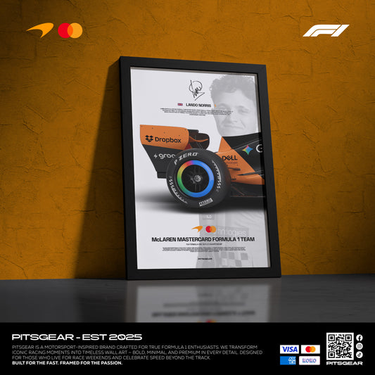 Lando Norris 1 x McLaren Mastercard F1 Team MCL30 - Wall Poster 2026