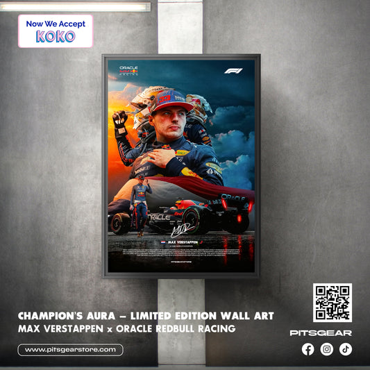 Max Verstappen F1 Champion Poster | Premium Racing Wall Art