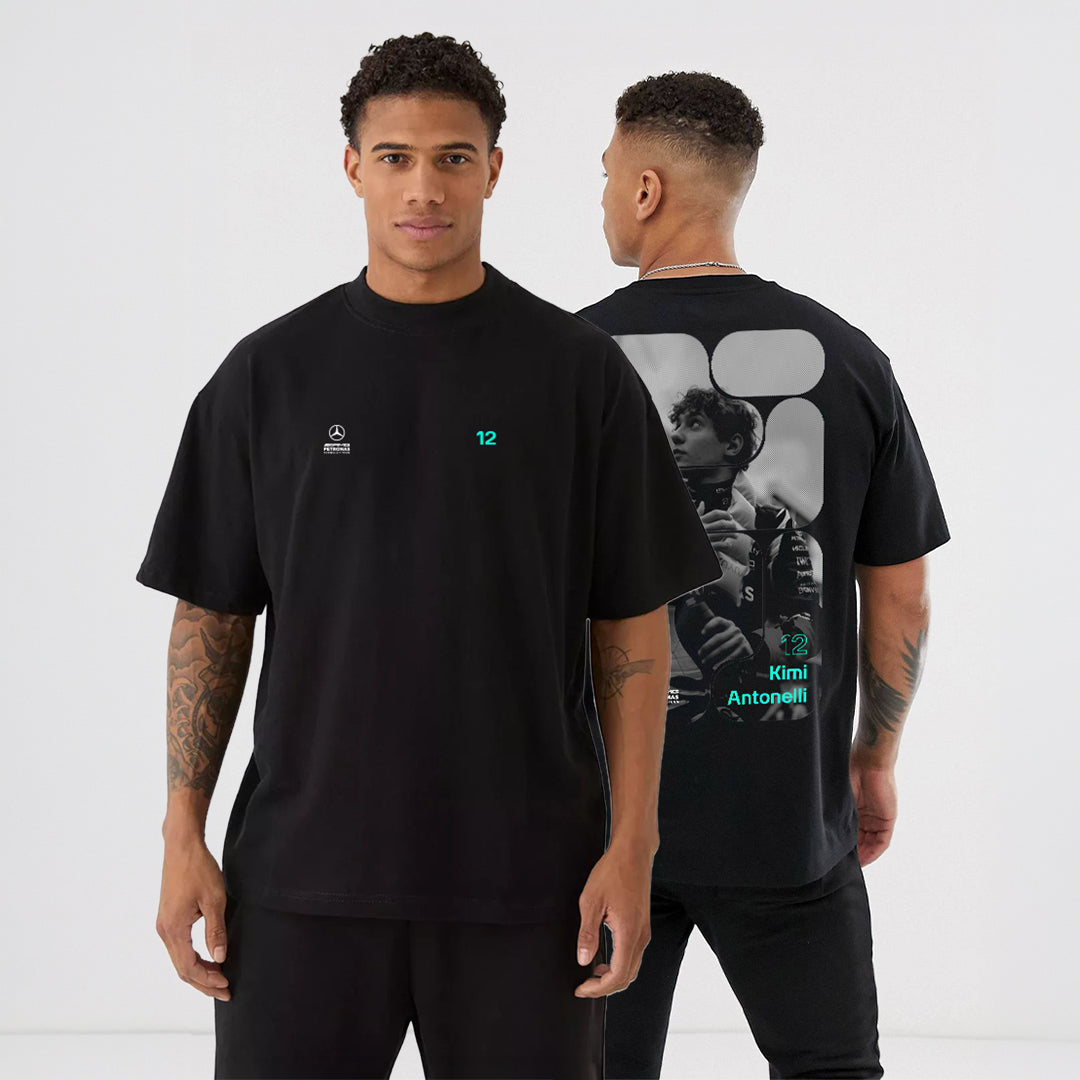 Kimi Antonelli (12) Inspired Oversized Fan T-Shirt (Mercedes AMG Petronas F1 Team)