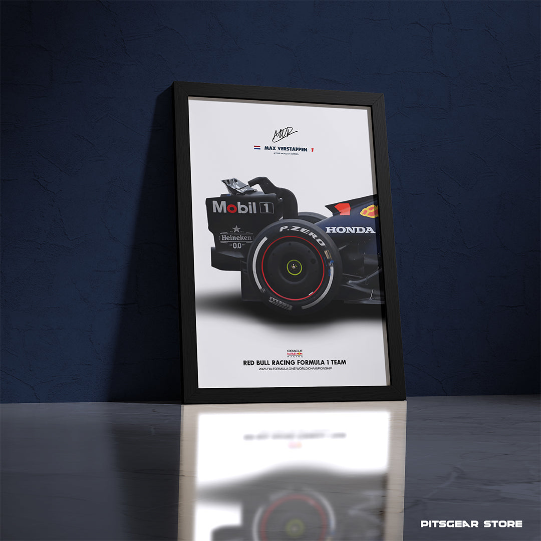 Oracle Red Bull Racing F1 Team (RB21) × Max Verstappen — Champion’s Wall Artwork
