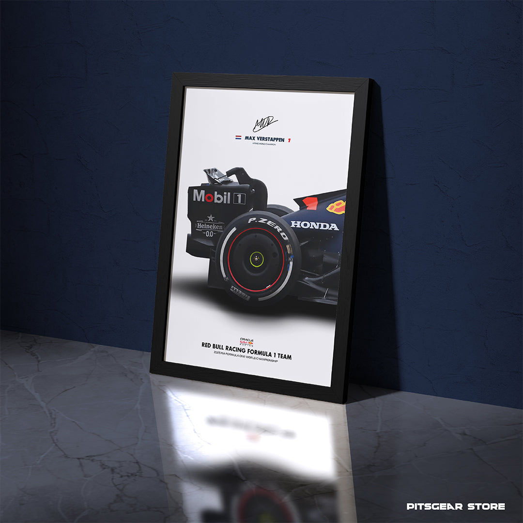 Oracle Red Bull Racing F1 Team (RB21) × Max Verstappen — Champion’s Wall Artwork