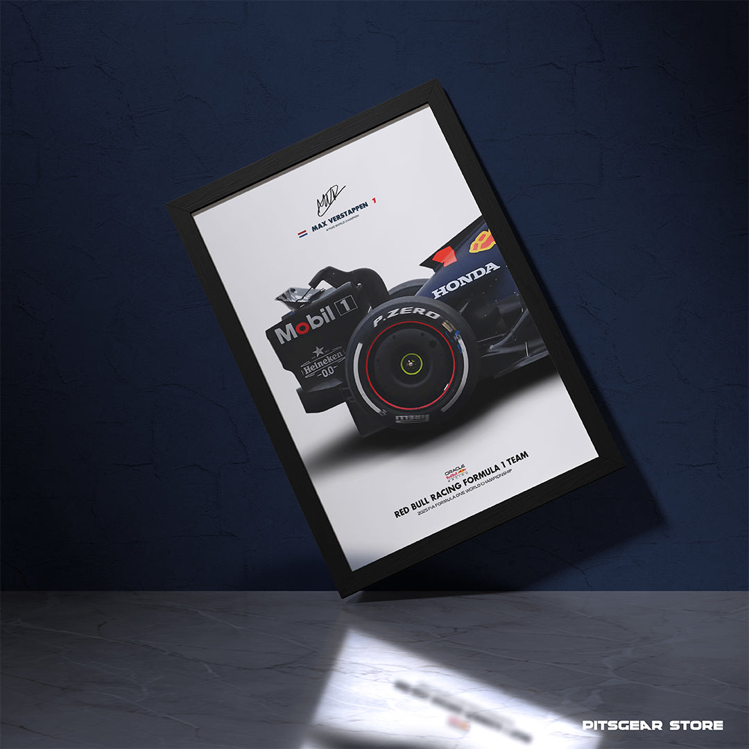 Oracle Red Bull Racing F1 Team (RB21) × Max Verstappen — Champion’s Wall Artwork