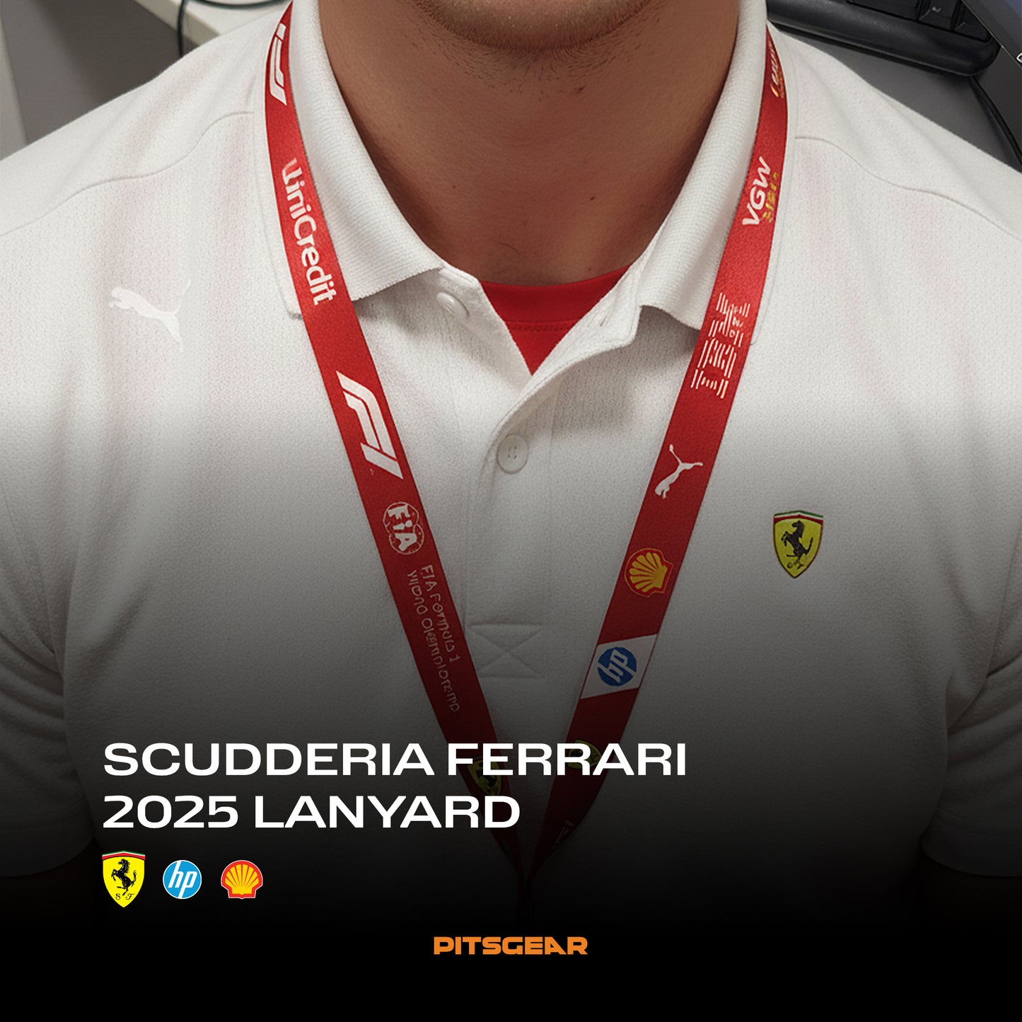 Scudderia Ferrari HP Formula 1 Team Inspired Lanyard 2026