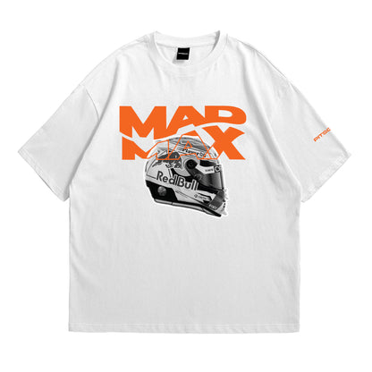 Max Verstappen (3) "Mad Max" Inspired Oversized Fan T-Shirt (Oracle Red Bull Racing Formula 1 Team)