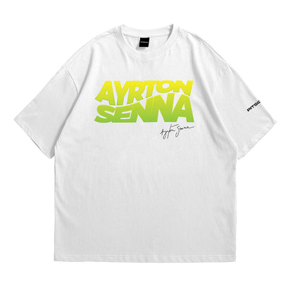Ayrton Senna Tribute Oversized Fan T-Shirt (Formula 1 Legend)