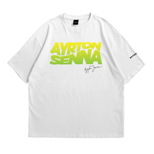 Ayrton Senna Tribute Oversized Fan T-Shirt (Formula 1 Legend)